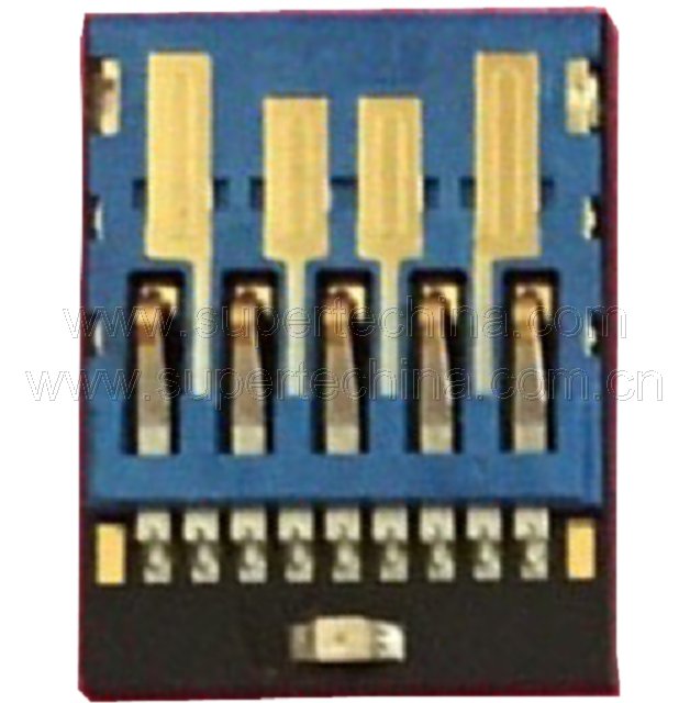 Micro UDP USB3.0黑胶体U盘芯片带LED灯-S1A-8907CL
