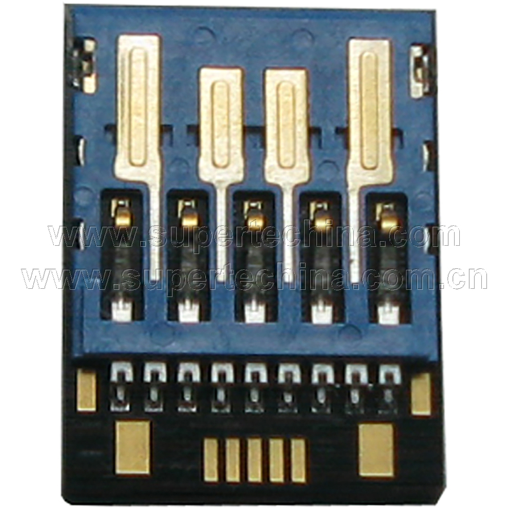 工业定制Micro UDP USB3.0黑胶体U盘芯片带OTG金手指 （S1A-8908C-IR）